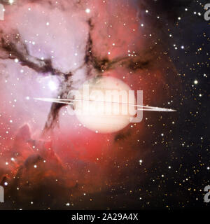 Universe scene with planets, stars and galaxies in outer space. Elements of this image furnished by NASA Stock Photo