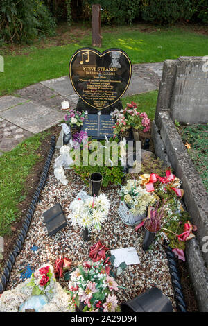 The grave of the late Visage singer Steve Strange at the Jubilee ...