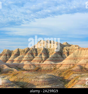 red-banded badlands near the white river valley in badlands national park near wall, south dakota Stock Photo