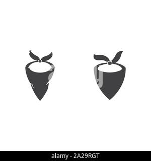 Mask West vector icon illustration design template Stock Vector