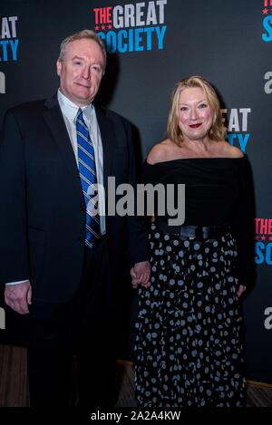 New York, NY, USA. 1st Oct, 2019. Guest, Kristine Nielsen at arrivals for THE GREAT SOCIETY Opening Night on Broadway, Vivian Beaumont Theatre at Lincoln Center, New York, NY October 1, 2019. Credit: Mark Ashe/Everett Collection/Alamy Live News Stock Photo