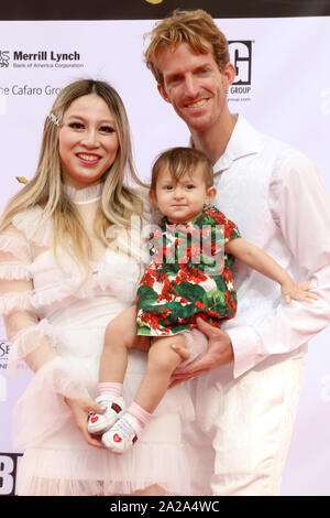 AVALON - SEP 28: Justin Aoki, Alice Aoki, Anni Marshall at the Catalina