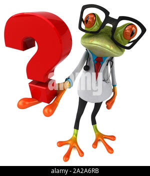 Frog doctor - 3D Illustration Stock Photo