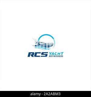 Cruise Simple Logo Design Stock Vector