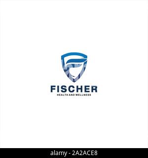 Initial Logo for F Stock Vector