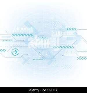 Transmission of digital information is fast and modern. Stock Vector