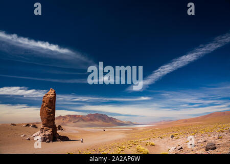 Stone formation, Pacana Monks in Atacama Desert Stock Photo