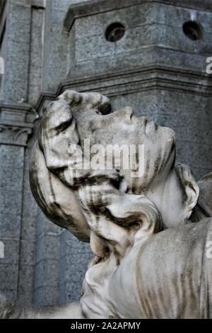 Angel in La Recoleta cemetery, Buenos Aires Stock Photo