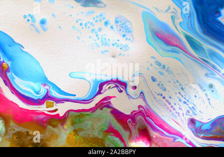 Rainbow colors created by soap, bubble,wall art, colors mixsigne from oil makes can use background,Fancy Dream Cloud of oil mixed. Stock Photo