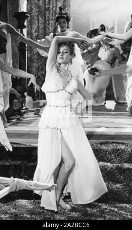 The French actress Brigitte Bardot in the French feature film 'Nero's Mistress' from 1956. Copyright Notice: Max Scheler / SZ Photo. Stock Photo