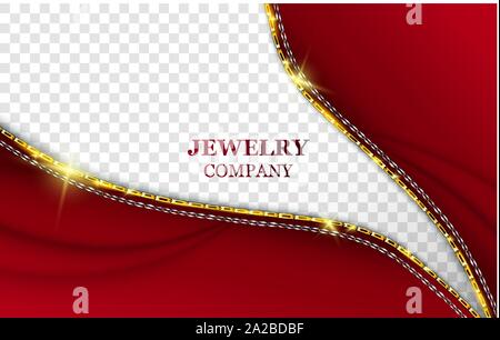 Ads Banner On Red Stock Vector Art Illustration Vector Image