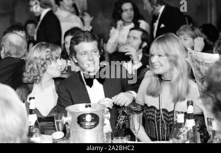 The French actor Alain Delon at the German Film Ball 1974 in the Bayerischer Hof. Stock Photo