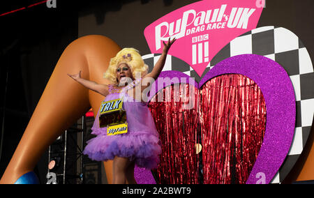 RuPaul Drag Race UK RuVeal at Manchester Pride Live 2019 Stock Photo