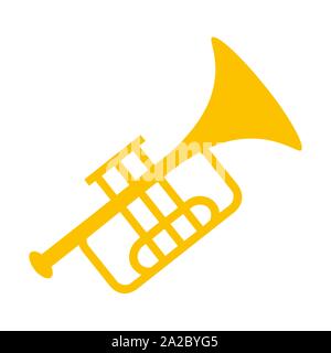 Trumpet icon illustration Stock Vector