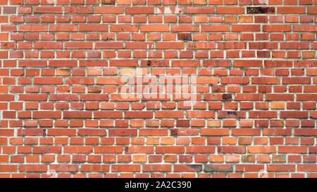 Rote Mauer aus Backstein als Hintergrund Stock Photo