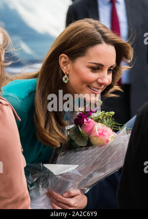 London, UK. 2nd October, 2019. Catherine Duchess of Cambridge attends a special event hosted by His Highness The Aga Khan at the Aga Khan Centre in London, ahead of Their Royal Highnesses’ official visit to Pakistan London, UK - 2 October 2019 Credit: Nils Jorgensen/Alamy Live News Stock Photo