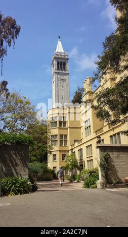 Campanille on the campus of University of California Berkeley (UC Berkeley) in Berkeley, California, May 10, 2015. () Stock Photo