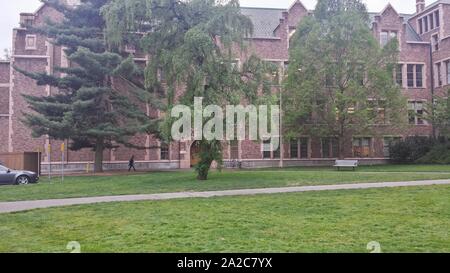 Campus of the University of Washington in Seattle, Washington, April 21, 2015. () Stock Photo