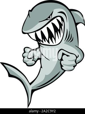 Shark head cartoon Stock Vector Image & Art - Alamy