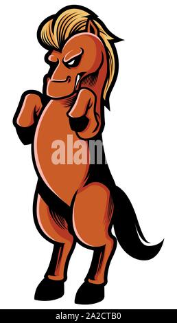 Mustang Stallion Mascot Cartoon Vector Image Stock Vector Image & Art -  Alamy