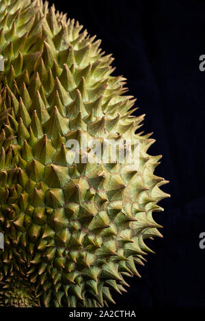 Durian fruit close up healthy food thorns macro Stock Photo