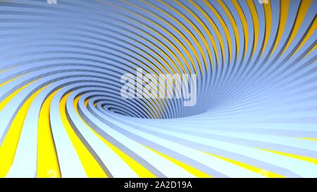 blue and orange spiral background - 3D rendering illustration Stock Photo