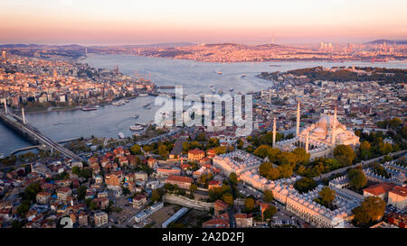 aerial view of Istanbul Stock Photo