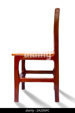 A chair wood vintage style isolated white background Stock Photo