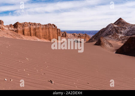 Rock formation 'Amphi Theatre' in Valle de la Luna or Moon Valley, San Pedro de Atacama, Republic of Chile, Latin America Stock Photo