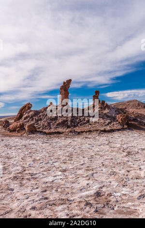 Tres Marias, The Three Marias, Valle de la Luna, Atacama Desert, Chile ...