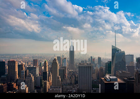 New York City, USA - June 10, 2010: View of  the Manhattan skyline in New Your City, USA. Stock Photo