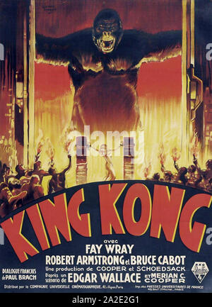 KING KONG 1933 Radio Pictures film with Fay Wray Stock Photo