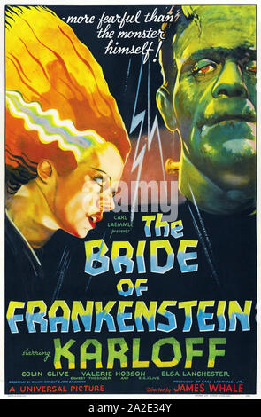 THE BRIDE OF FRANKENSTEIN 1935 Universal Pictures film with Boris Karloff and Valerie Hobson Stock Photo