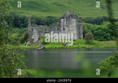 Kilchurn Castle in Dalmally on a summer day in Argyll, Scotland. Stock Photo