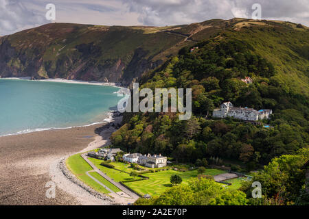 Lynmouth on the Atlantic coast of North Devon Stock Photo