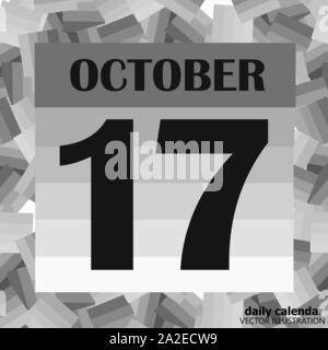 October 17 icon. For planning important day. Banner for holidays and ...