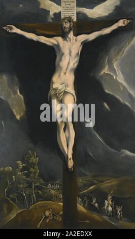 El Greco - Cristo en la cruz. Stock Photo