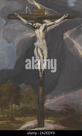 El Greco - Cristo en la cruz (colección particular). Stock Photo