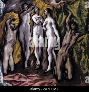 El Greco - The Opening of the Fifth Seal (detail) Stock Photo