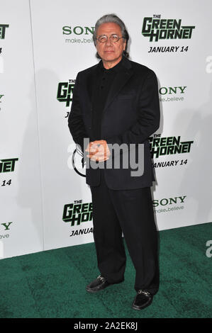 LOS ANGELES, CA. January 10, 2011: Edward James Olmos at the Los Angeles premiere of his new movie 'The Green Hornet' at Grauman's Chinese Theatre, Hollywood. © 2011 Paul Smith / Featureflash Stock Photo