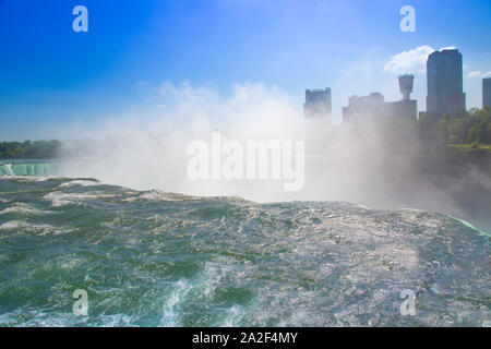 Buffalo, USA-20 July, 2019: USA, Scenic Niagara Waterfall, American side Stock Photo