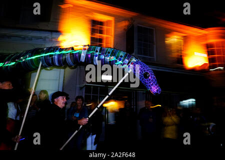 Ryde Illuminated carnival 2019, Isle of Wight. Stock Photo