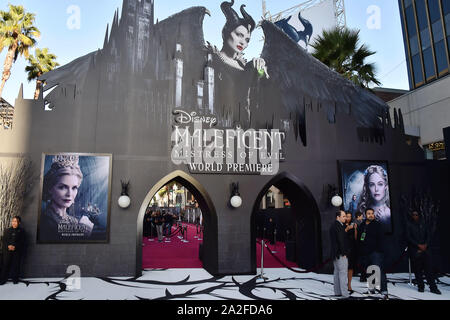 HOLLYWOOD, CA - SEPTEMBER 30: Atmosphere at the World Premiere of Disney's “Maleficent: Mistress of Evil' at El Capitan Theatre on September 30, 2019 in Los Angeles, California. Stock Photo