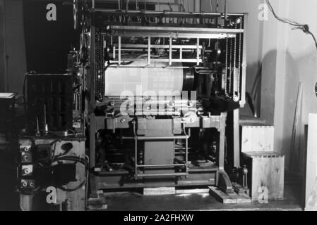 Produktionskontrolle in den MAN Werken, Deutsches Reich 1930er Jahre. Production control in the MAN plants, Germany 1930s. Stock Photo