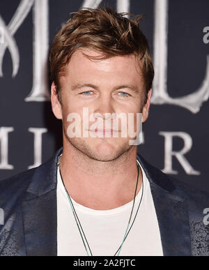 HOLLYWOOD, CA - SEPTEMBER 30: Luke Hemsworth attends the World Premiere of Disney's “Maleficent: Mistress of Evil' at El Capitan Theatre on September 30, 2019 in Los Angeles, California. Stock Photo