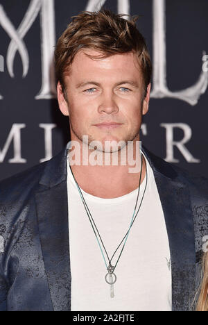 HOLLYWOOD, CA - SEPTEMBER 30: Luke Hemsworth attends the World Premiere of Disney's “Maleficent: Mistress of Evil' at El Capitan Theatre on September 30, 2019 in Los Angeles, California. Stock Photo