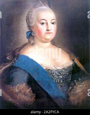 Elizabeth of Russia (three-quater). Stock Photo