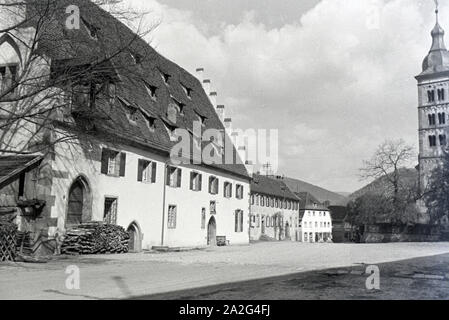 Ein Ausflug nach Amorbach, Deutsches Reich 1930er Jahre. A trip to Amorbach, Germany 1930s. Stock Photo