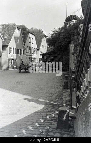 Ein Ausflug nach Amorbach, Deutsches Reich 1930er Jahre. A trip to Amorbach, Germany 1930s. Stock Photo