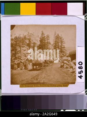 Emigrant train, Strawberry Valley, going east Stock Photo